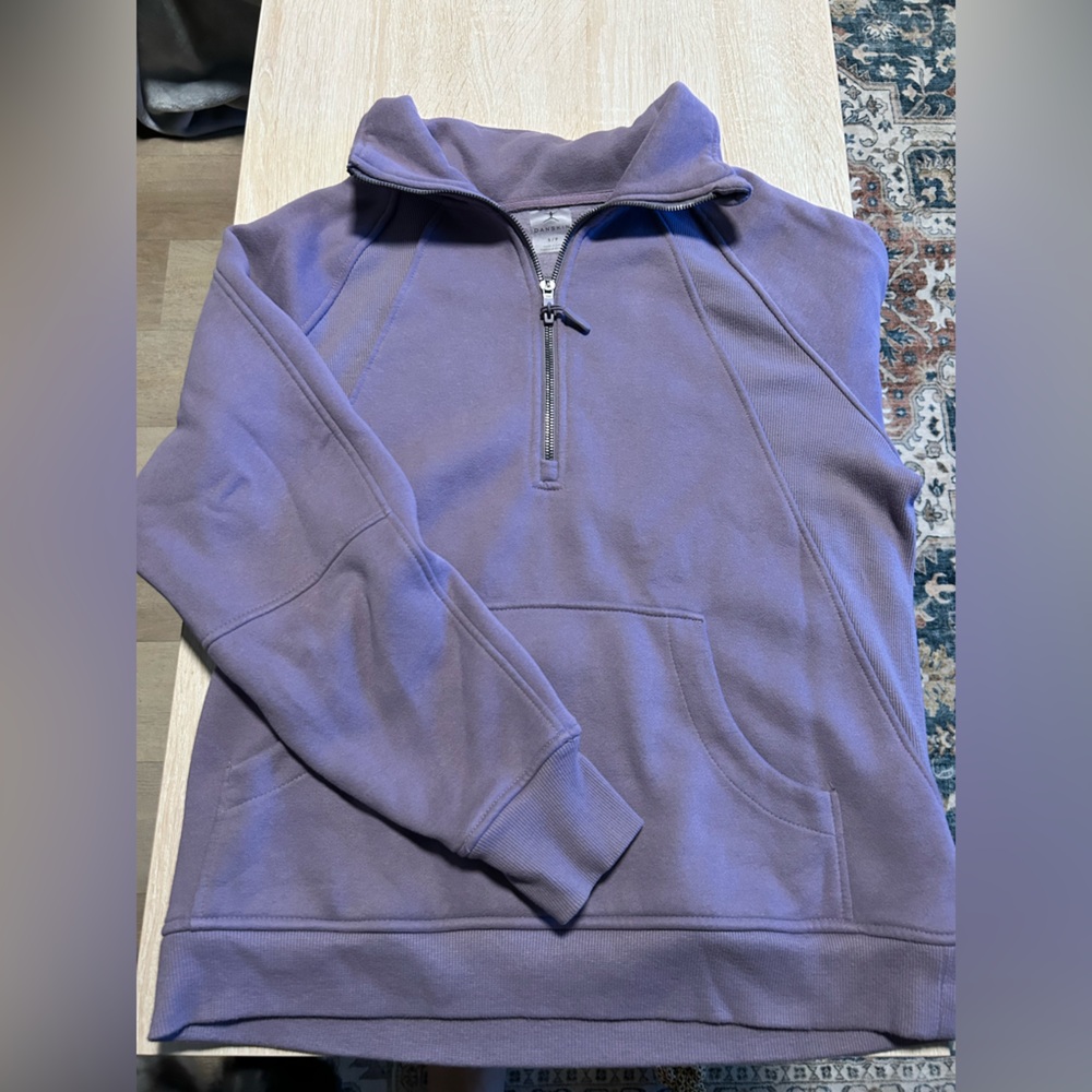 Danskin Lavender Quarter-Zip Pullover